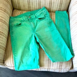 American Eagle High Rise Jeggings Green!